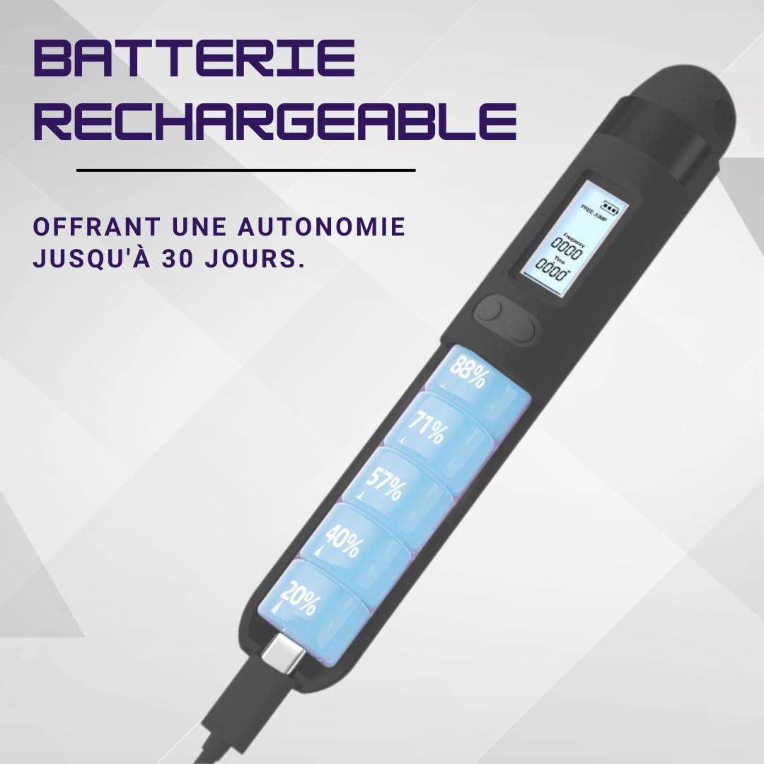 Corde à Sauter Connectée sans Fil avec Compteur Calories & Application – Rechargeable USB-C, Corde Fitness Réglable pour Entraînement Maison, Cardio, CrossFit, HIIT – Homme Femme Enfant