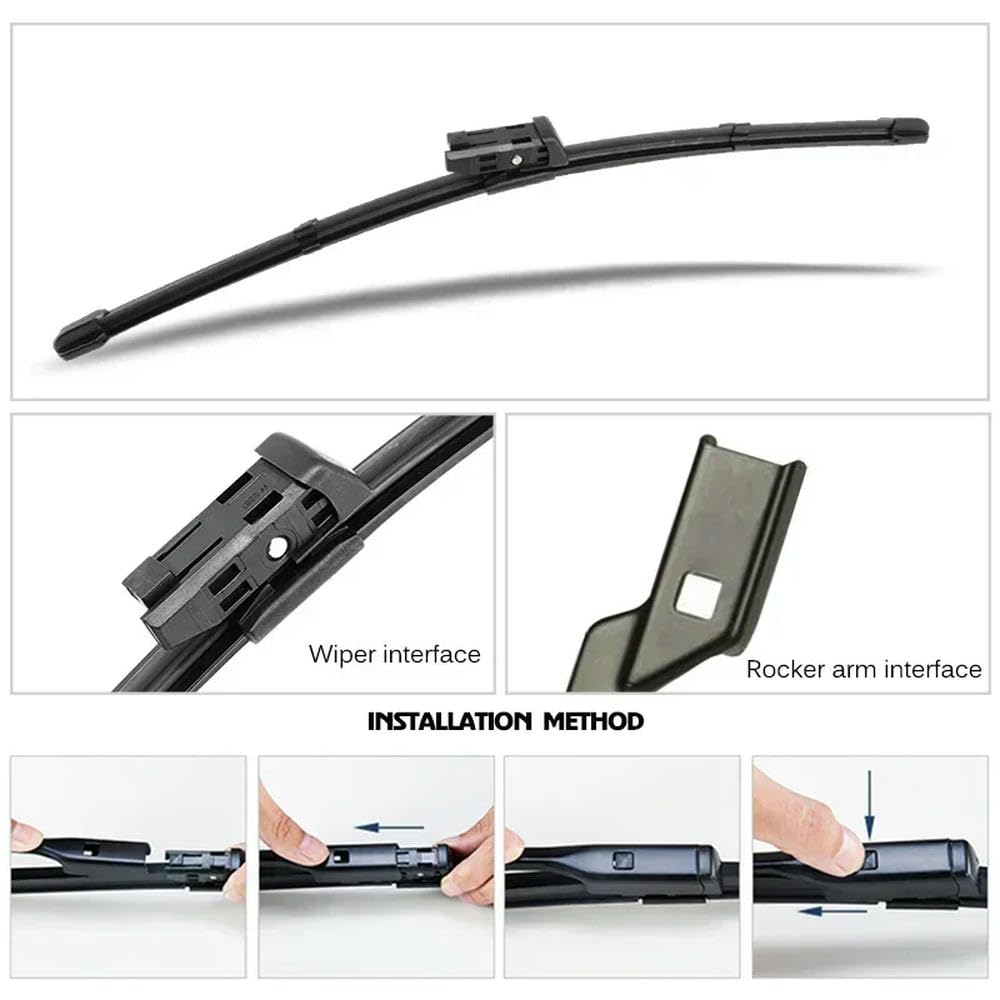 Escobillas limpiaparabrisas para Coche, Parabrisas y Ventanas Delanteras para Seat Leon MK3 Hatchback 2013-2018, 26"+16"