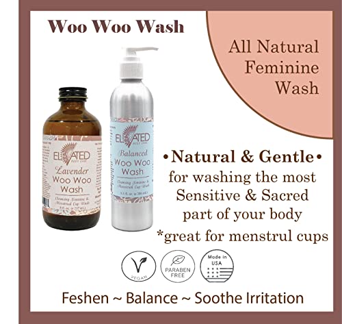 Taylors Elevated Woo Woo Wash - Natural Feminine Wash For Women - Now In Aluminum Bottle – With Or Without Pump | All Natural Feminine Care Made In Usa! (Lavender) #TOP2