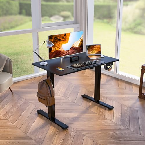 Image of Kingant Standing Desk, 40x24 Inch Electric Height Adjustable Computer Desk