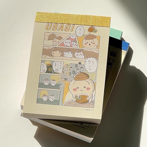 KRGNPLE 2冊 200ページ 付箋帳 手帳 漫画デザイン 日記帳 漫画デザイン かわいい スケジュール記録 DIY Aセット