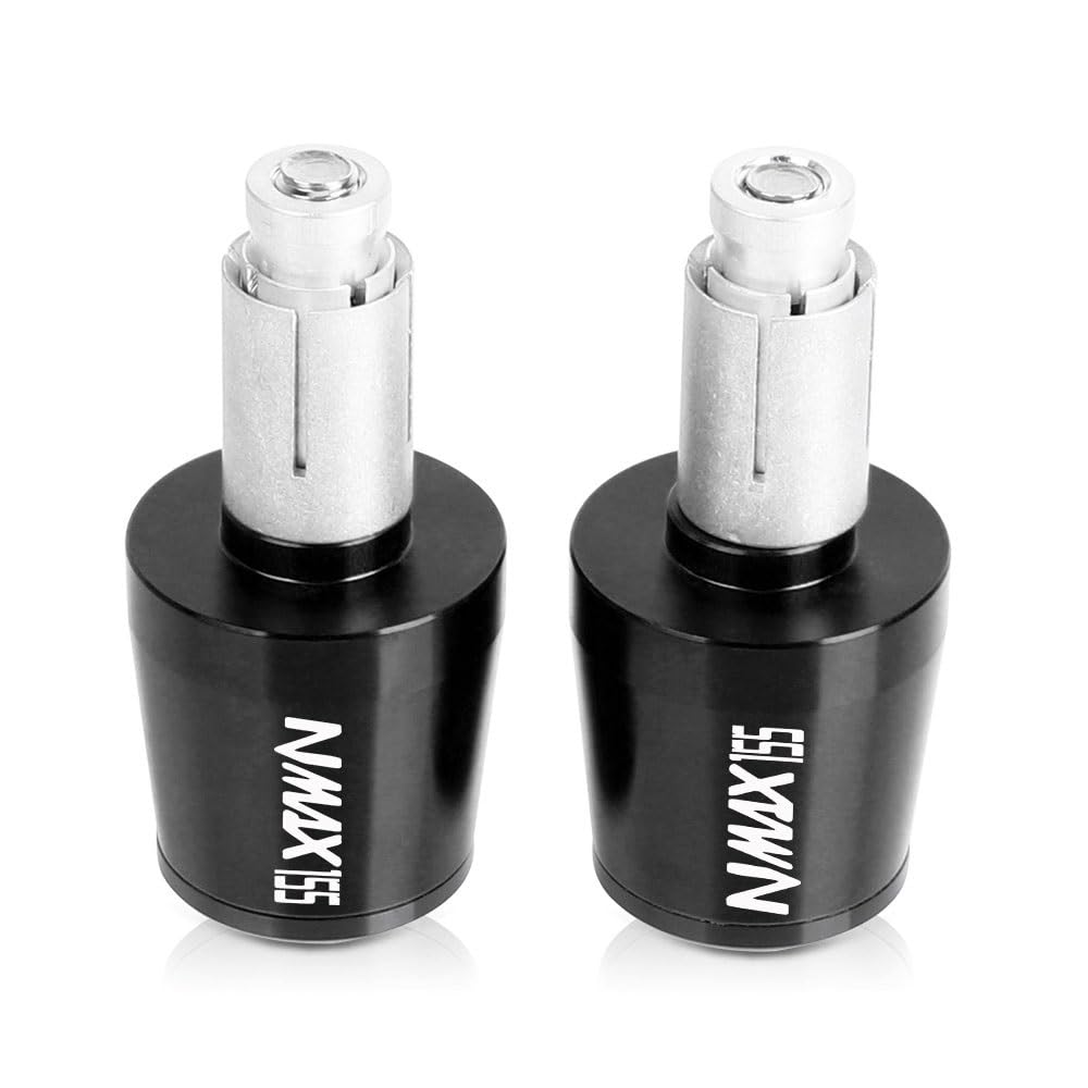 Contrapesos NMAX 155 negros de 22mm para manillar de moto Yamaha N-MAX 2021-2023