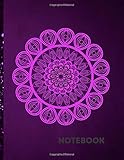  Note Notebook Winter Bloom Lavender Mist Mandala: Winter Bloom Lavender Mist Mandala Notebook Large LinedJournal/Notepad