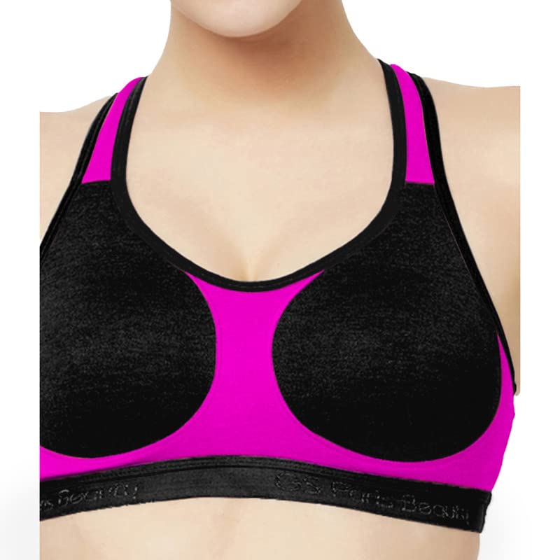 Image of Groversons Paris Beauty Women's Non-Padded Non-Wired Racer Back Sports Bra (BR172)