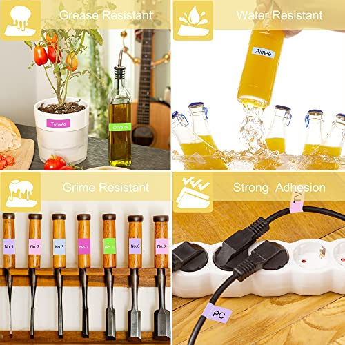 Replacement For Brother P-Touch Label Maker Tape Tze 12Mm 0.47 Inch Laminated Tz Colored Tape Compatible With Brother P Touch Label Maker Pt-D210 Pt-H110 Pt-1880 Pt-D400, 1/2" X 26.2', 5 Pack #TOP3