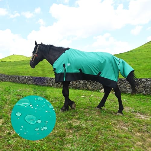 Adjustable Waterproof and Breathable Horse Sheet | Horse Blankets for Real Horses|Perfect Rainy Day Protection(74