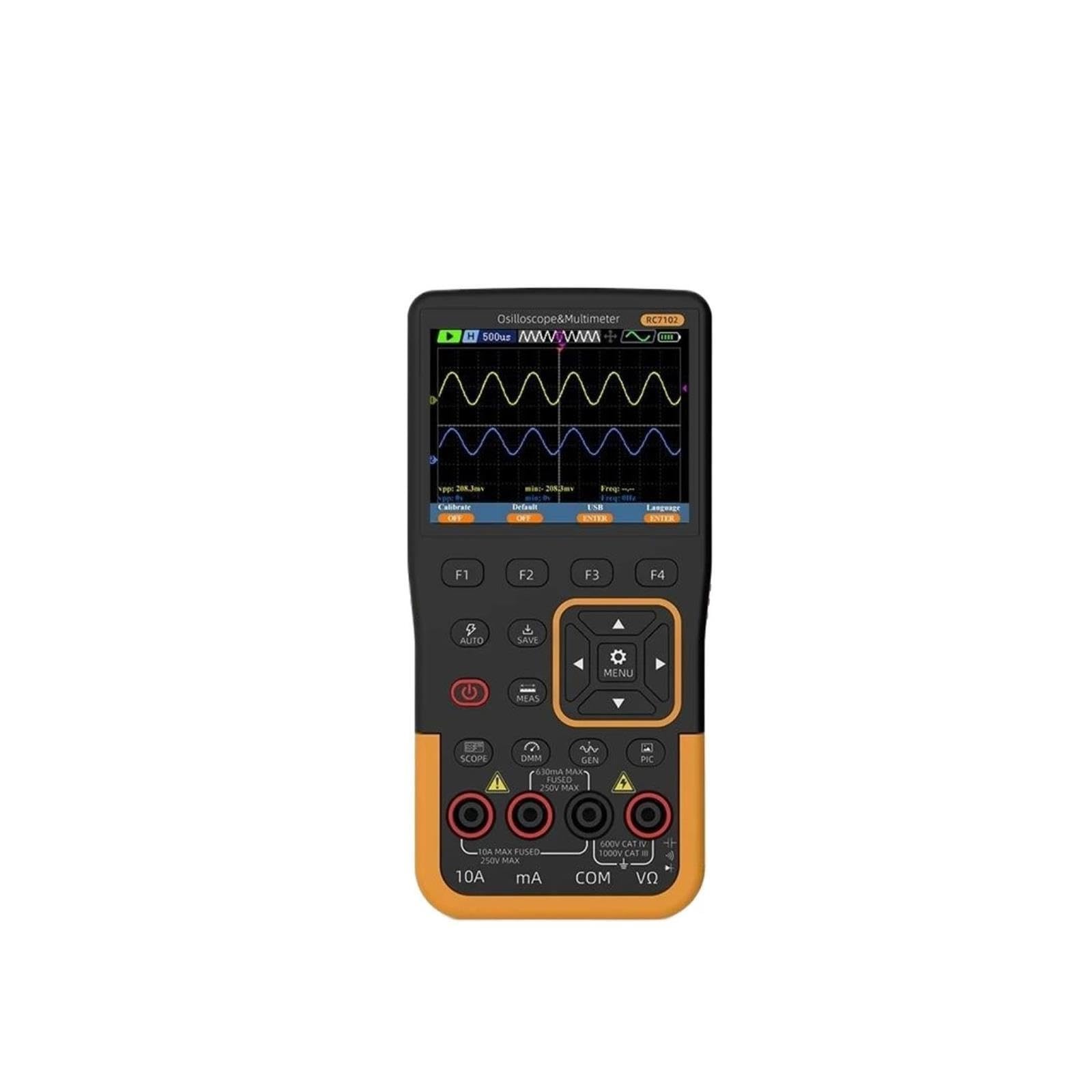 Osciloscopio Digital Generador multímetro osciloscopio portátil 3 en 1 de Doble Canal 50MHz