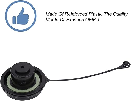 Miniatura 4 de Tapa de llenado de depósito de combustible, tapa de gasolina compatible con Chevy GMC Saturn Pontiac - Corvette 1997-2005