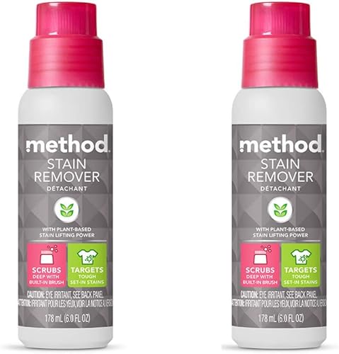 Method Quitamanchas de marca, libre + transparente, 6 onzas, (paquete de 2)