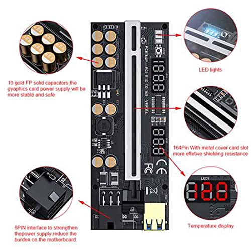 Riser PCIE 016 pour stabiliser l'alimentation de carte graphique - 6