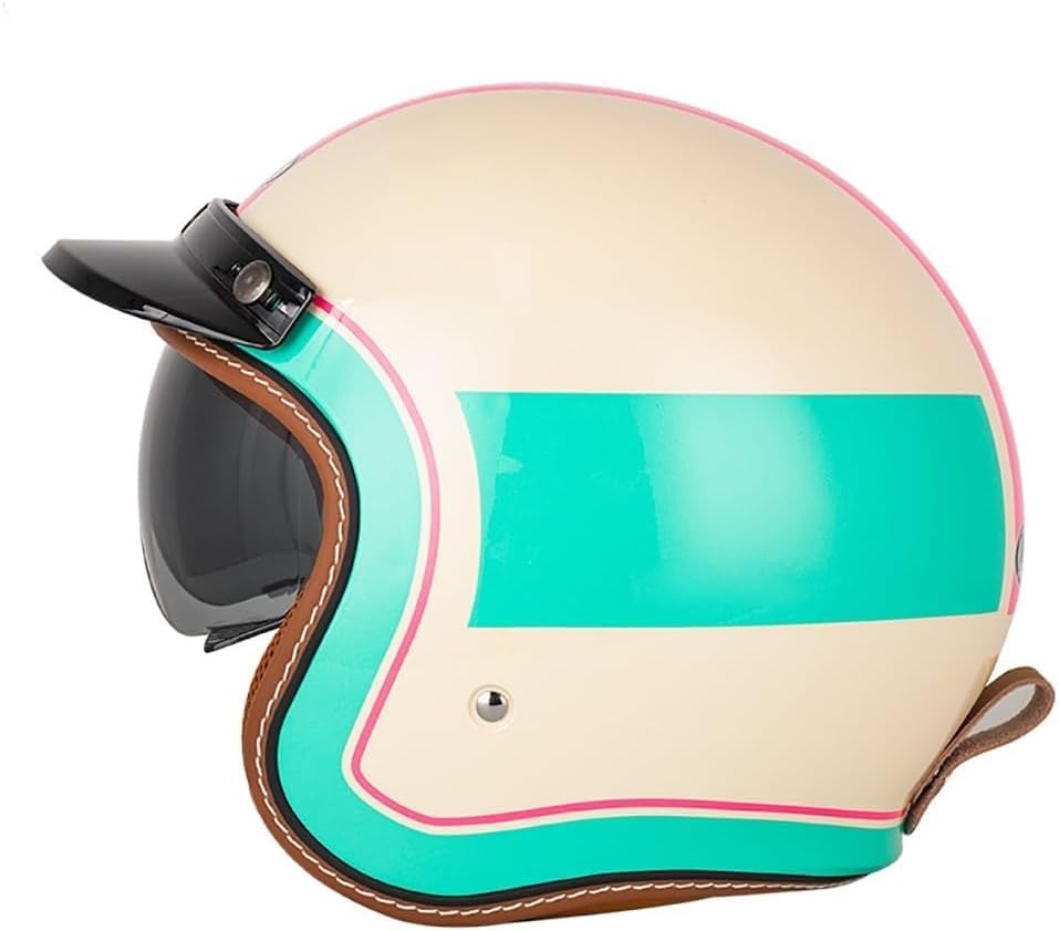 Casque jet moto pour vos trajets urbains en scooter - Style 3/4 avec visière mixte