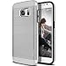 Galaxy S7 Case, OBLIQ [Slim Meta][Satin Silver] Slim Fit Premium Dual Layer Protection Case with Metallic Brush Finish Back with Shock Absorbing TPU Inner Layer for Samsung Galaxy S7