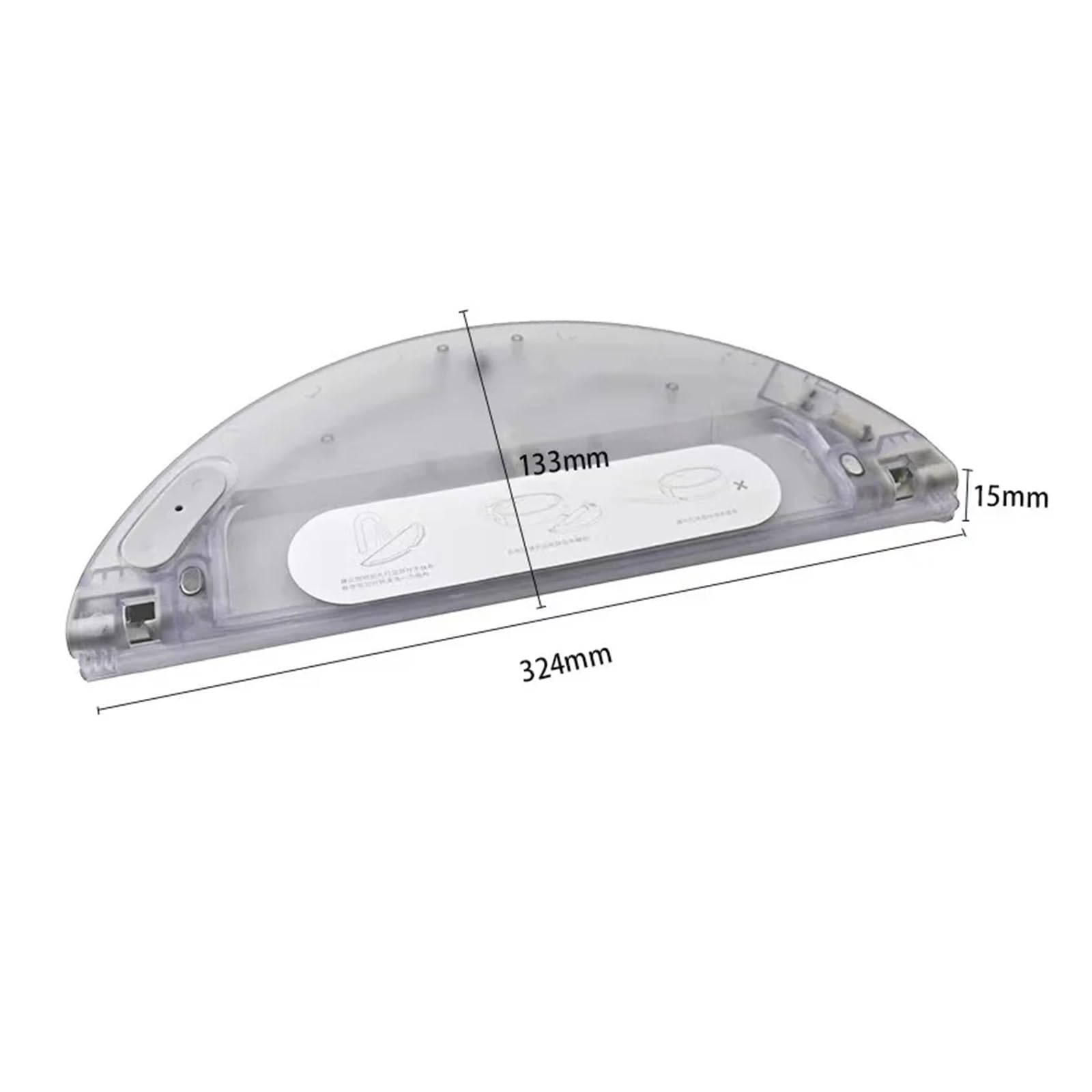 Depósito de agua con control eléctrico, compatible Dreame, F9 | Accesorio para robot barredor, plástico, depósito de agua(4pcs Tank white)