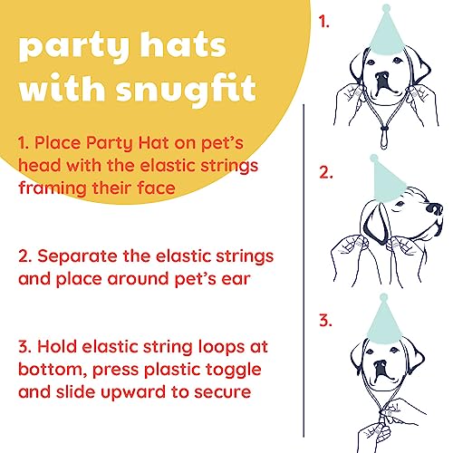 H&K Pet Party Hat | Superstar (Large) | Birthday Hat For Dogs And Cats | Adjustable Strap For Comfort And Stability | Perfect For Birthday Party, Adoption Celebration Or Gotcha Day Photos #TOP3