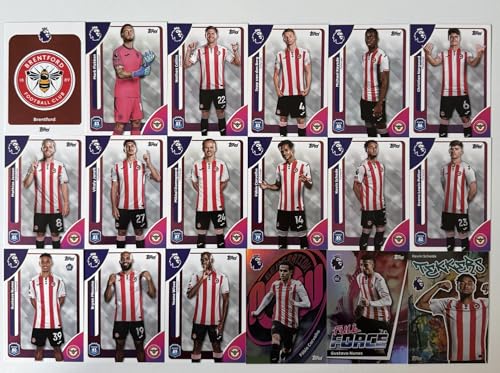 Premier League 2026 Brentford 18 Card Trading Card Base Team Set