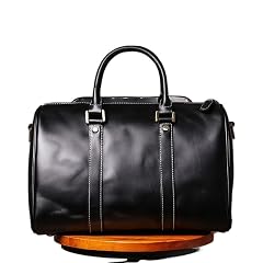 MVNOIRE Vintage Handmade Leather Travel Bag Men And Women Handbag Fitness Messenger Shoulder For 12 2 Inch Laptop