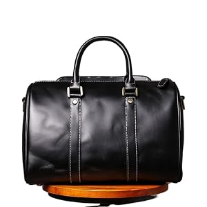 MVNOIRE Vintage Handmade Leather Travel Bag Men And Women Handbag Fitness Messenger Shoulder For 12 2 Inch Laptop