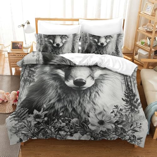 Housse de couette renard anti-transpiration microfibre douce - 2
