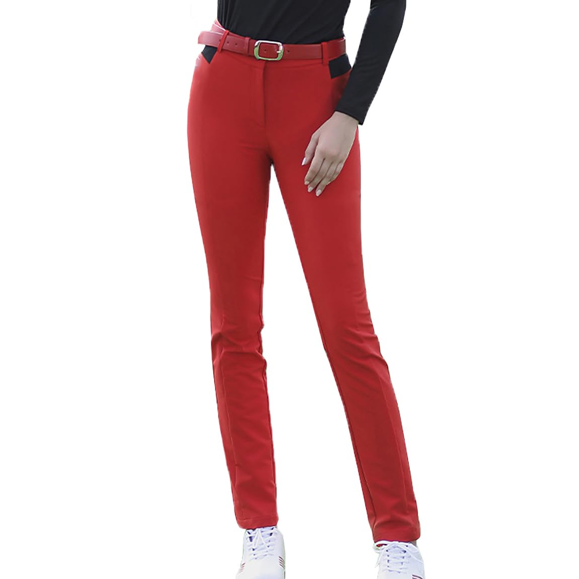Pantalon De Golf pour Femme Automne Hiver Haute Élasticité Mince Polaire Thermique Vêtements De Tennis pour Femme Pantalon