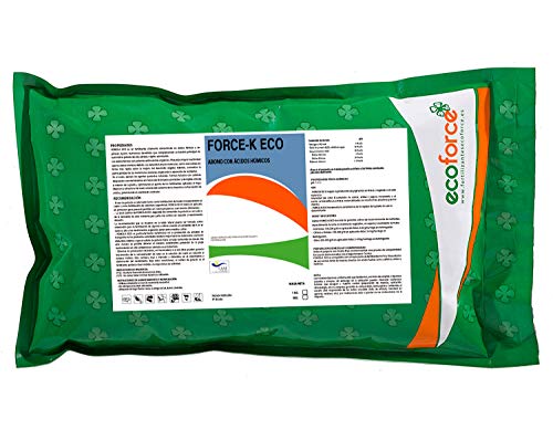 CULTIVERS Force-K Eco de 1 Kg. Fertilizante de Potasio Ecológico Quelatado. Abono específico con pH neutro para el Engorde y Maduración de los Frutos.