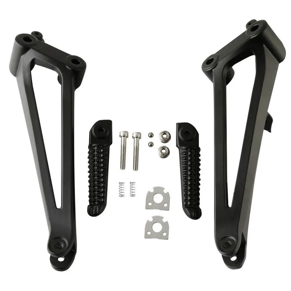 Repose-pieds passager arrière haut de gamme en aluminium noir pour moto Yamaha R1