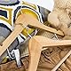 Hangerworld 12 Holz Kinderkleiderbügel 30cm Naturfarben Kinder Kleiderbügel mit Clips