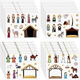 Picture of Nativity Stickers Religious Christmas Stickers Christian Jesus Birth Stickers Make a Nativity Scene Sticker for Christmas Party Crafts Favor Holiday Education Gift Supplies(36 Sheets)