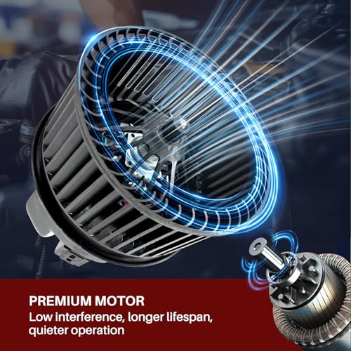 Image of 700272 AC Heater Blower Motor Fan Assembly Fit for Ford Escape 2013-2019， Focus 2012-2018 ，Transit Connect 2014-2018 GV6Z19805AA, GV6Z19805B, H1FZ19805A, H1FZ19805B