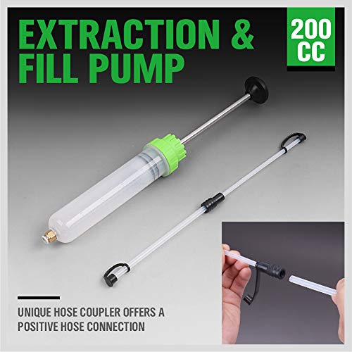 SWANLAKE 200cc Fluid Extractor, Extraction&Fill Pump,Fluid Syringe Pump Manual Suction Vacuum Fuel Car Transfer - Image 5