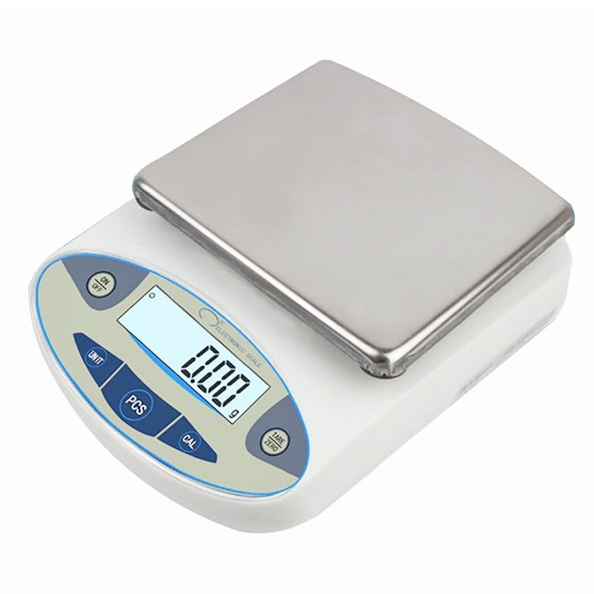 3000/5000g/30kg 0.01g/0.1g Digital Electronic Balance Lab Jewelry Scale High Precision Industrial Kitchen Weighing Balance Scale(20kg 0.1g)