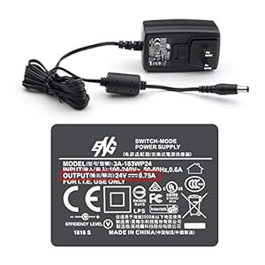 Plustek Power Adapter 24V 0.75A for Z300, PS186 PS188 PS286+ PS283 PS3060U, OpticBook 3800 3900 4800,AD480 D430, OpticSilm 1180 use
