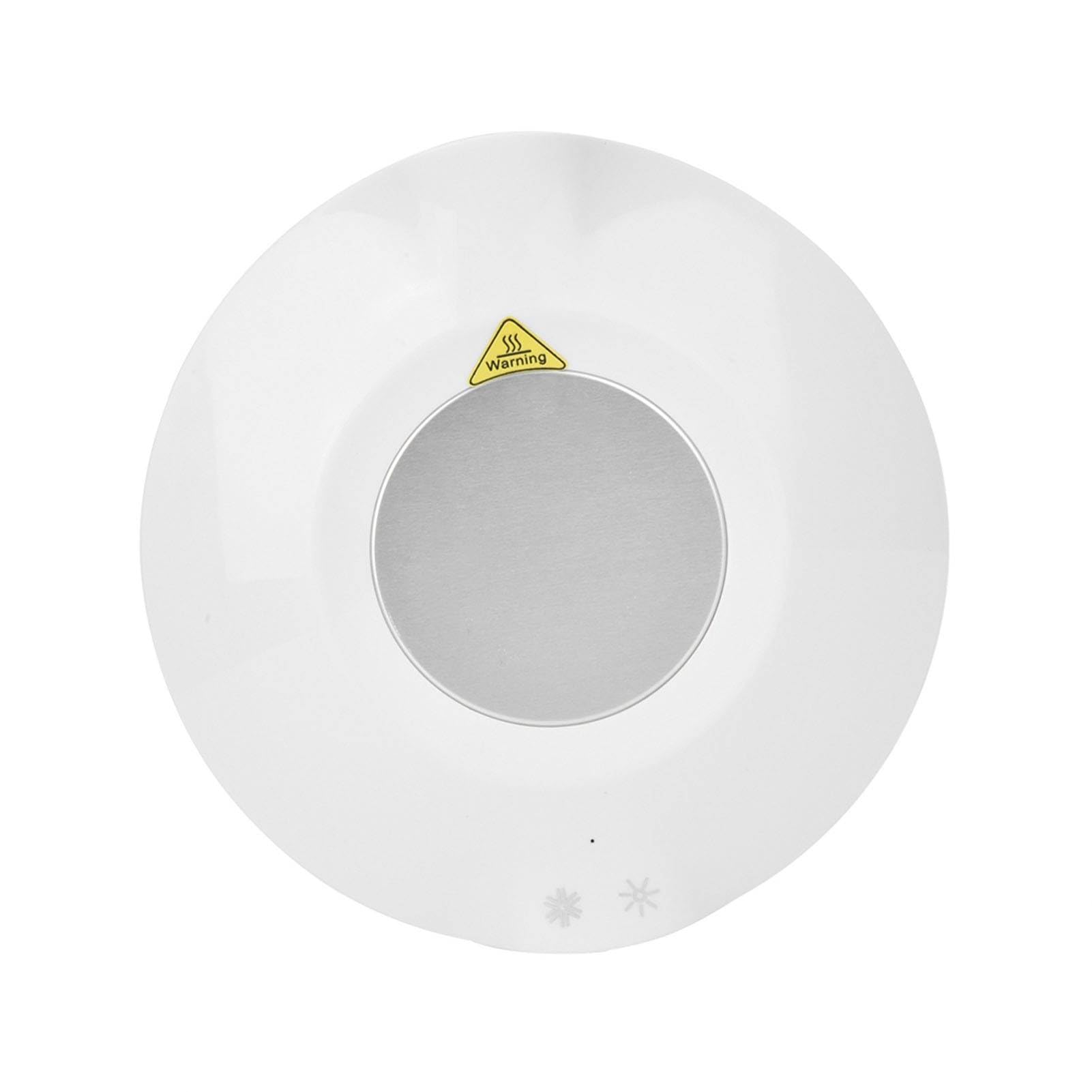 Hidyliu Calentador de Tazas, Calentador de Tazas de Café, Calentador de Café Calentador de Tazas USB Eléctrico Calentador de Tazas Frías Y Calientes Posavasos de Doble Propósito Taza de Café(Blanco)