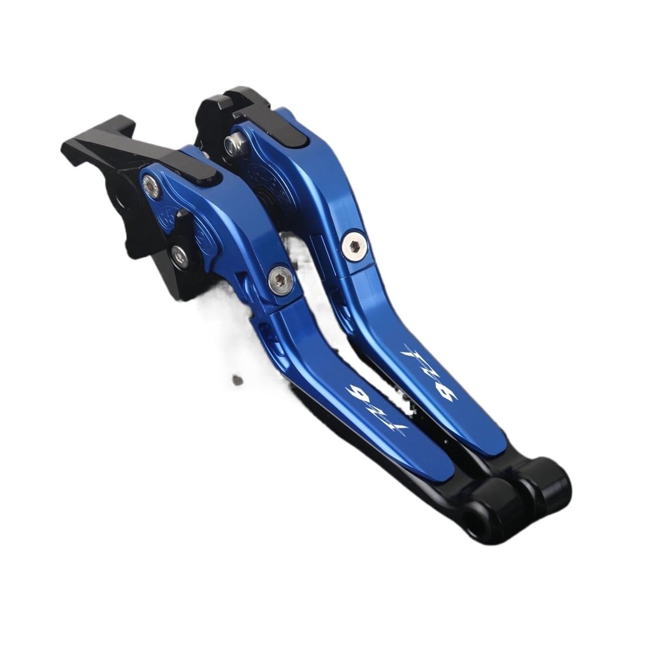 Zdgxfhsrh Blue Motorcycle Brake Clutch Levers For Ya&Maha Fz6 Fz-6 2004-2010 Fz 6 Motorcycle Bre Lever Clutch Set Adjustable Folding Handle Guard Levers(Blue)