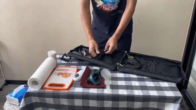Sac Organisateur De Cuisine De Camping YORKENBE – Imperméable, 38x26x8 Cm, Multi-poches, Avec Crochets Et Porte-serviettes