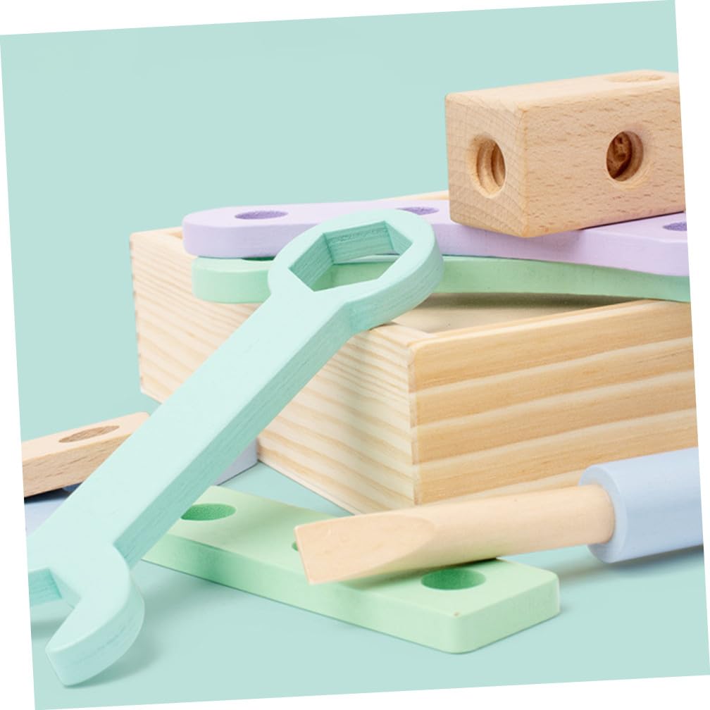 FRCOLOR Set di Utensili Giocattolo in Legno Strumenti Educativi Interattivi per Ragazzo Ragazza Sviluppare Creatività e Apprendimento alla Festa Scuola Decor
