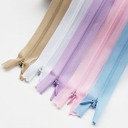 10 Cerniere Invisibili Nylon 22cm - Multicolore Per Cucito, Vestiti, Borse E Progetti Fai Da Te - Foto 9