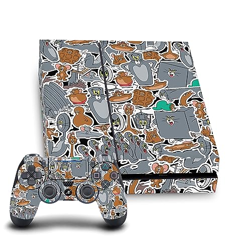 Sticker PS4 anti rayure Tom and Jerry pour protéger console et DualShock 4