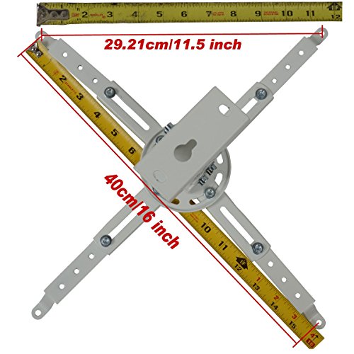 Videosecu Universal Lcd/Dlp Swivel Tilt Projector Ceiling Mount Bracket Fits Flat And Vaulted Ceiling Pj1W Wu8 #TOP3
