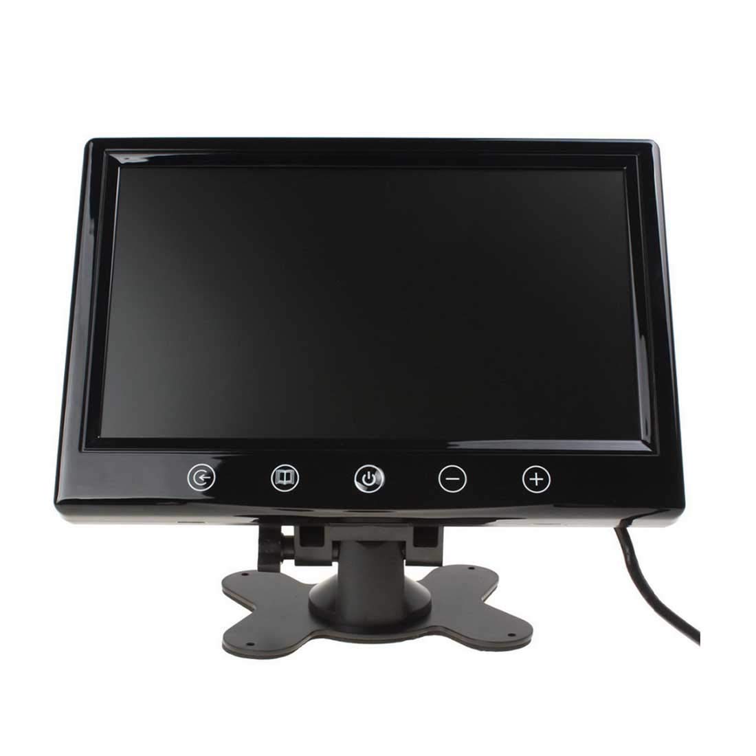Kit Monitor Auto 4,3 Pollici Con Telecamera Retromarcia 8 LED - Visione Notturna, Impermeabile IP68, Doppio Ingresso AV
