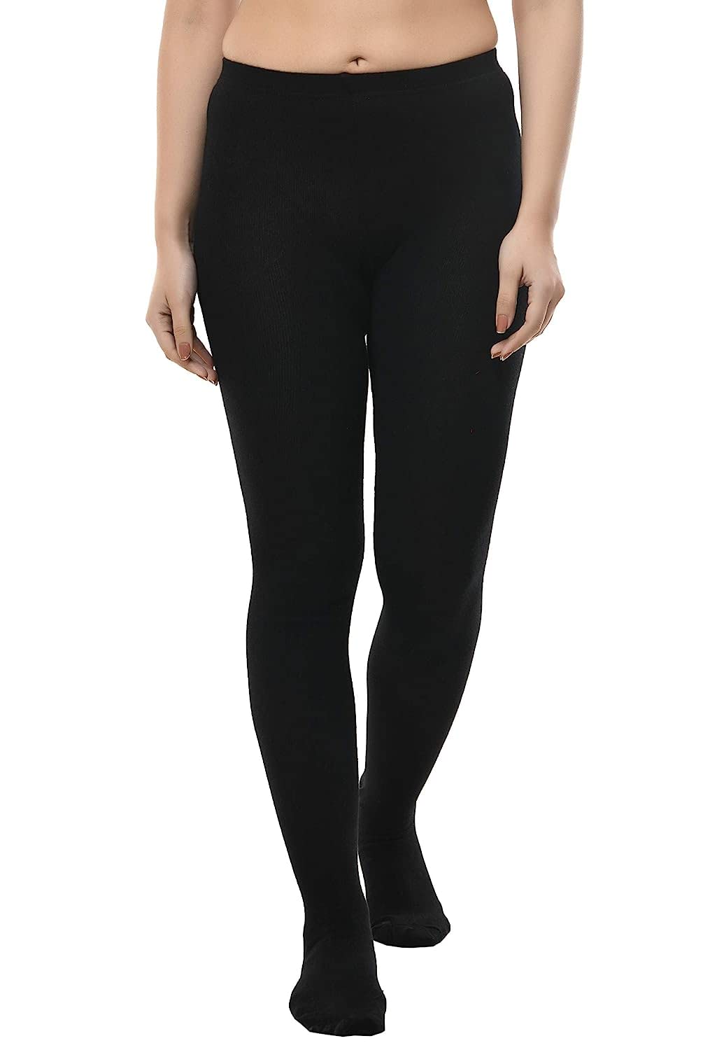 Wear Women's|Girls Fleece Lined Woolen Thermal Soft Stretchy Legging Full Foot Tights firmer smooth high waist Stocking Pack of 1 | WS8-image-38