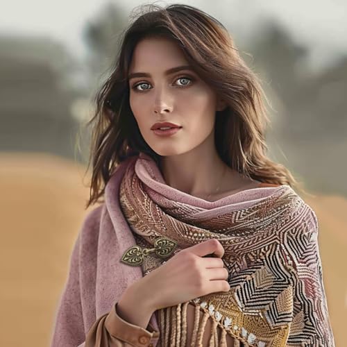 J.CARP Dress Clips Sweater Clips Shawl Clips for Women, Vintage Cardigan Clip, Girls Brooch Clips for Clothing Pack of Four4