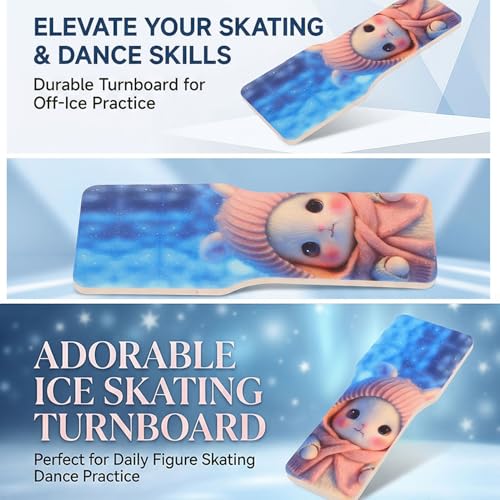 Planche de spinning patinage avec motif lapin idéal pour les jeunes - 4