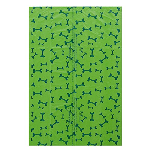 Image of Best Pet Supplies Dog Poop Bags for Waste Refuse Cleanup, Doggy Roll Replacements for Outdoor Puppy Walking and Travel, Leak Proof and Tear Resistant, Thick Plastic - Green Bone, 150 Bags (GB-150B)