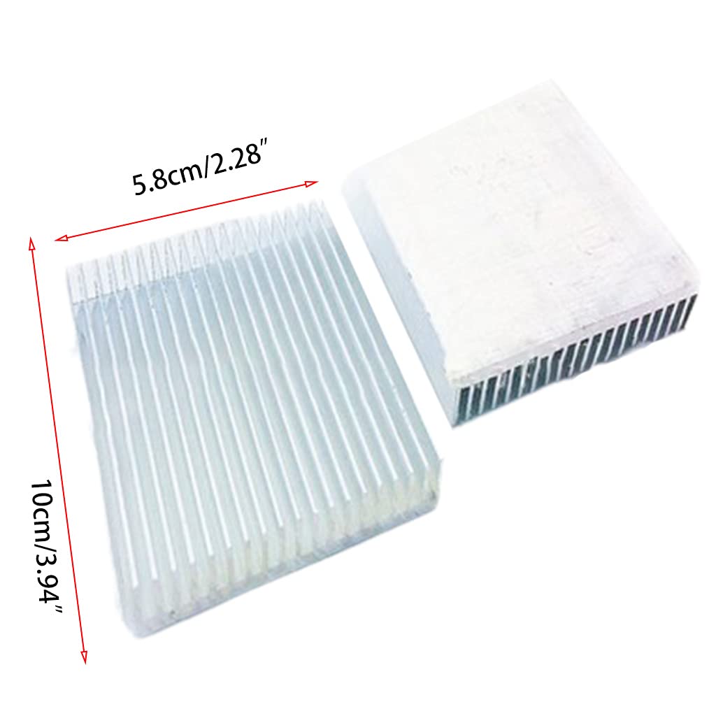 Aluminum Alloy Heatsink Cooling Pad Led Chip Cooler Computer Radiator Heat Sink Cooler with Thermal Conductive Kit Fins Heatsink Aluminum Fin Comb Fan Brushless