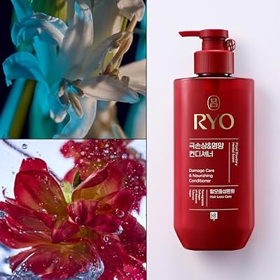RYO Hair Damage Care & Nourishing Shampoo & Conditioner Set | Korean Ginseng Herbal Formula for Damaged, Dry Hair | Strengthening Moisture Repair K-Beauty Haircare | Holiday Gift Idea