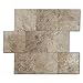 Yipscazo Peel and Stick Tile Backsplash, PVC Persia Grey Backsplash Stone Tile for Kitchen Peel and Stick (6" X 6", Sample Sheet)