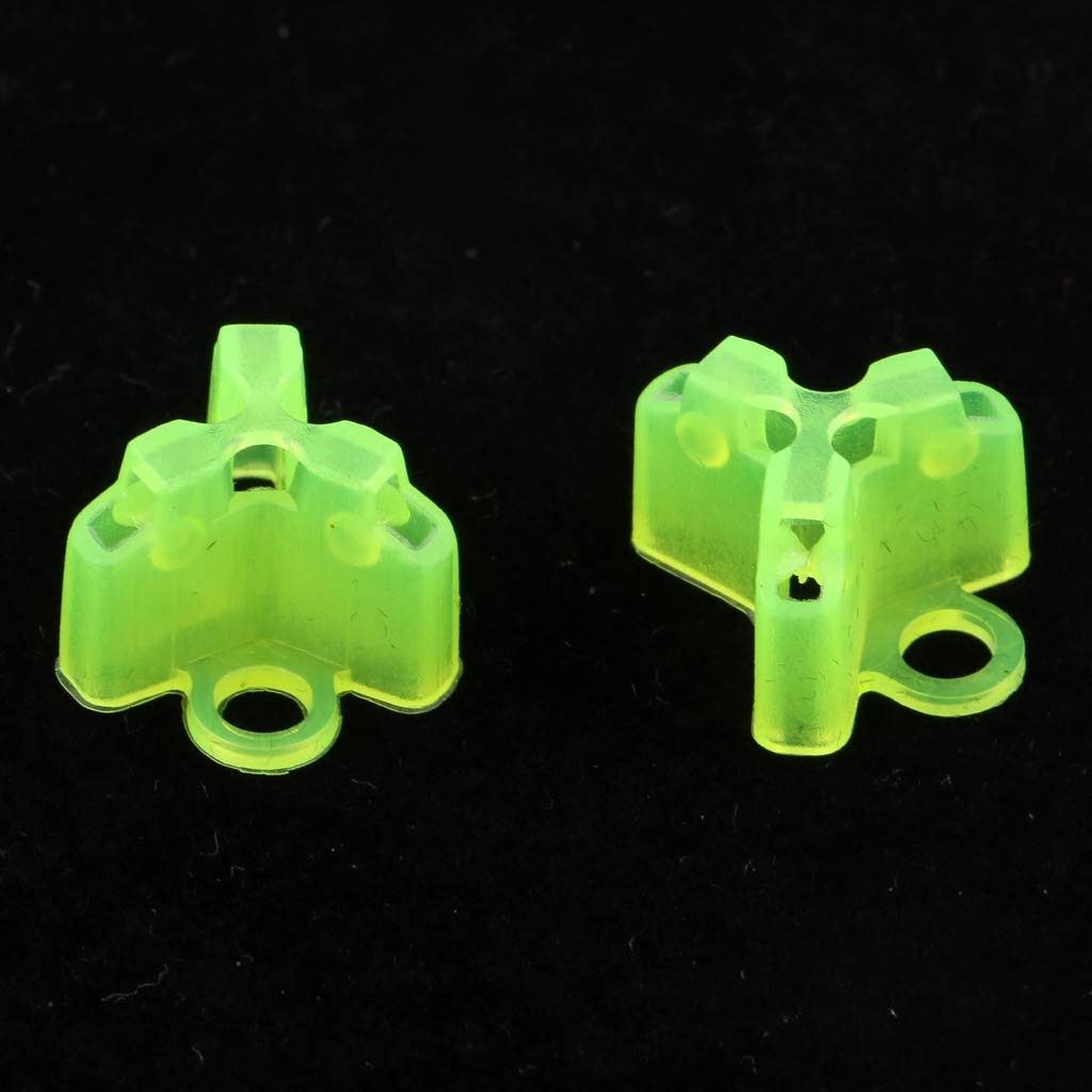 50 Pezzi Giallo Chiaro Plastica Pesca Treble Ami Coperture Protettive 1 cm