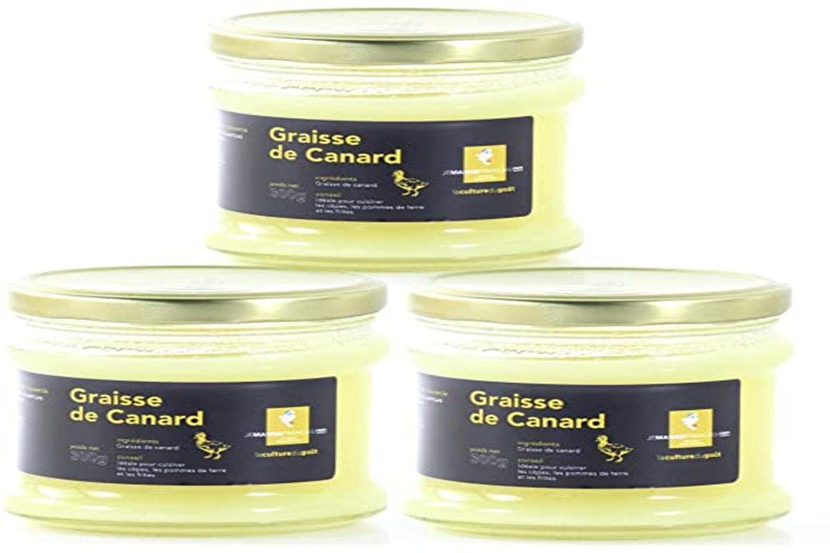 Graisse de Canard Origine France, 300g, Lot de 3