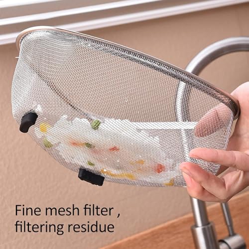Colador de malla para fregadero de acero inoxidable miniatura 7