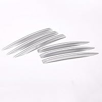 Vista 8 de YIWANG ABS cromo delantero niebla lámpara rejilla tiras cubierta 6 unids para Land Rover Range Rover Vogue 2018 2019